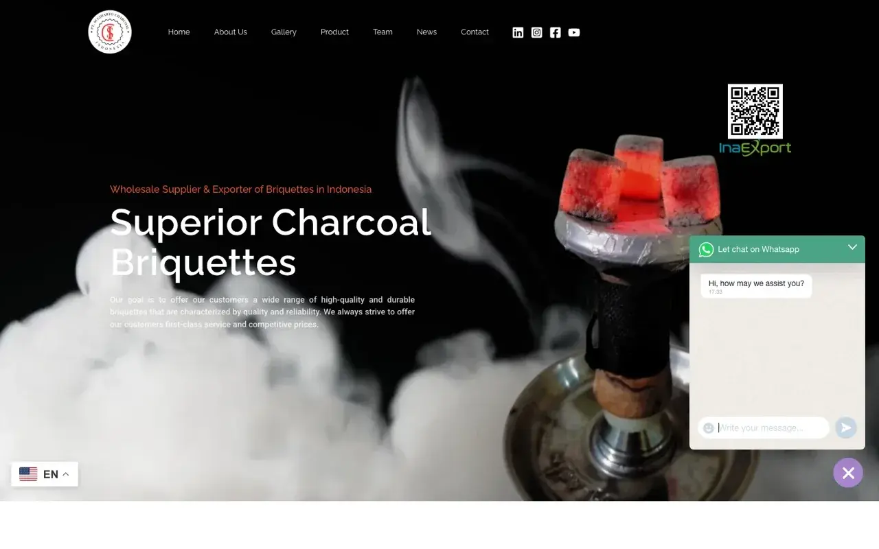 Pratinjau website Island of Charcoal di islandofcharcoal.com